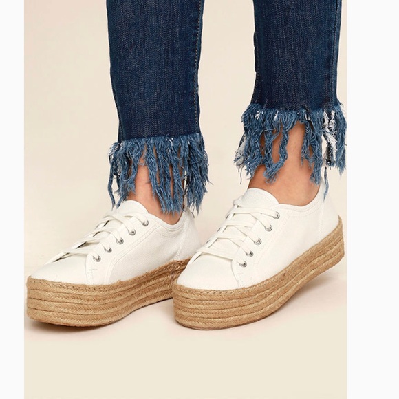 espadrille white sneakers